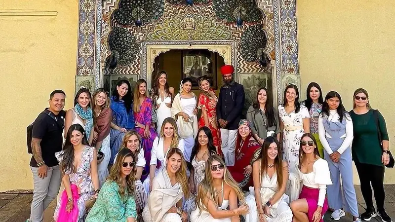 El Taj Mahal en Agra, ícono del Triángulo de Oro de la India