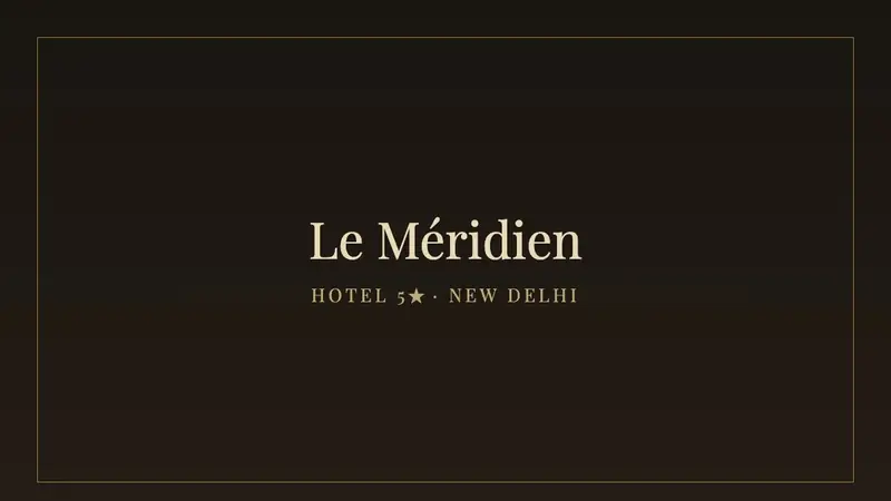 Le Méridien New Delhi — Hotel 5★ estándar · Delhi