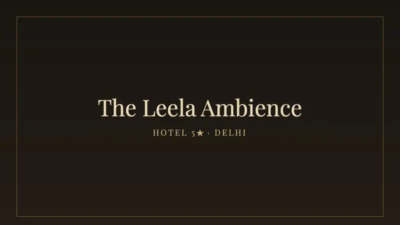 The Leela Ambience Convention Hotel — Hotel 5★ estándar · Delhi
